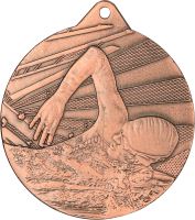 ME003/B - Medaila plávanie (pr.50 mm, hr.2 mm) bronz