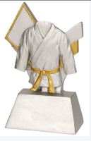 RE027 - Figúrka odlievaná kimono strieborno-zlatá H-10 cm