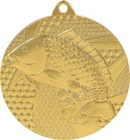 MMC7950/G - Medaila rybárstvo (pr.50 mm, hr.2 mm) zlato