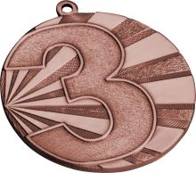 MMC7071/B Medaila s umiestnením "3" (pr.70 mm, hr.3 mm) bronz