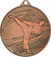 MMC4509/B - Medaila karate (pr.45 mm, hr.2 mm) bronz