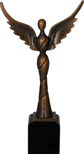 RFST3062/BR - Figúrka odlievaná Viktória zlatá H-28 cm