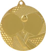 MMC7750/G - Medaila stolný tenis (pr.50 mm, hr.2 mm) zlato