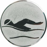 D2-A9/S - Emblém (pr.50mm) plávanie striebro