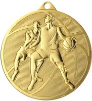 MMC40050/G - Medaila basketbal (pr.50 mm, hr.2 mm) zlato