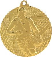 MMC6850/G - Medaila basketbal (pr.50 mm, hr.2 mm) zlato