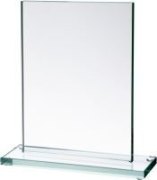 80032 - Sklenená trofej 17,5x12,5cm
