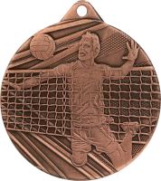 ME008/B - Medaila volejbal (pr.50 mm, hr.2 mm) bronz