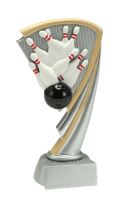RE.053.78.A - Figúrka odlievaná bowling strieborná H-14,5 cm