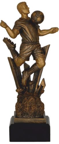 RFST3058/BR - Figúrka odlievaná futbal bronzová H-23 cm