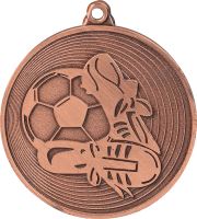 MMC9750/B - Medaila futbal (pr.50 mm, hr.2 mm) bronz