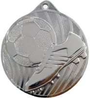 MMC0450/S - Medaila futbal (pr.50 mm, hr.2 mm) striebro