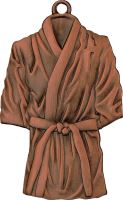 MMC37050/B - Medaila karate kimono (pr.50 mm, hr.2 mm) bronz