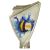 CREST/VOL - Figúrka plast. CREST volejbal zlatá s potlačou H-10 cm