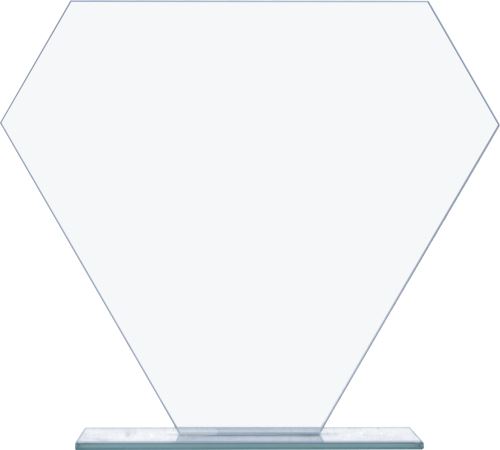 M79/LUX - Sklenená trofej 21 x 23 cm, hr.0,4 cm s potlačou