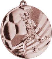 MMC5055/B - Medaila futbal (pr.50 mm, hr.3 mm) bronz
