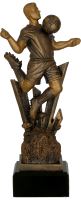 RFST3058/BR - Figúrka odlievaná futbal bronzová H-23 cm (1)