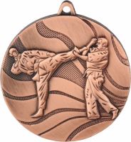 MMC2550/B - Medaila karate (pr.50 mm, hr.3 mm) bronz