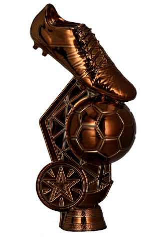F264/B - Figúrka plastová futbal bronzová H-14 cm