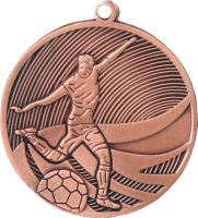 MD12904/B - Medaila futbal (pr.50 mm, hr.3 mm) bronz
