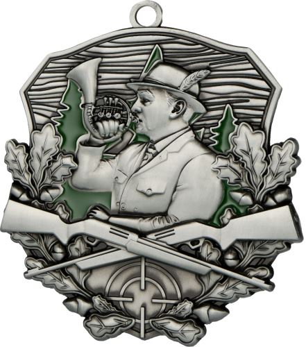 MD1870/AS - Medaila poľovníctvo (79x74 mm, hr.3 mm) striebro