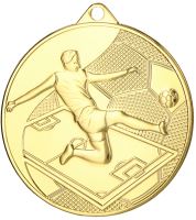 MMC45050/G - Medaila futbal (pr.50 mm, hr.2 mm) zlato