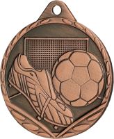 MMC3032/B - Medaila futbal (pr.32 mm, hr.1 mm) bronz