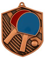 MD8052/B - Medaila stolný tenis (80x64 mm, hr.2,5 mm) bronz