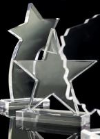 AC002 - Trofej akryl hviezda H-20x19 cm, hr.2 cm (2)
