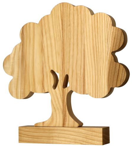 WT002 - Trofej drevo strom H-24x23,5 cm, hr.2 cm