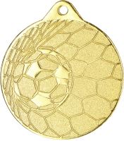 MMC0350/G - Medaila futbal (pr.50 mm, hr.1 mm) zlato