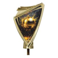 CREST/VOL2 - Figúrka plast. CREST volejbal zlatá s potlačou H-10 cm