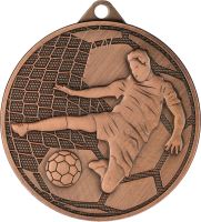 MMC4505/B - Medaila futbal (pr.45 mm, hr.2 mm) bronz