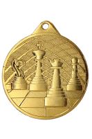MMC34050/G - Medaila šach (pr.50 mm, hr.2 mm) zlato