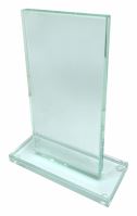 MS90x150 Sklenená trofej 9x15 cm so skleneným podstavcom 13x6x1 cm