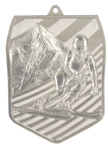 MD8055 - Medaila lyžovanie (78x61 mm, hr.2,5 mm)