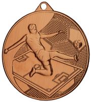 MMC45050/B - Medaila futbal (pr.50 mm, hr.2 mm) bronz