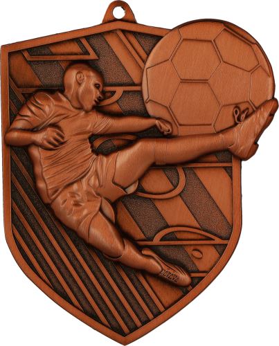 MD8049 - Medaila futbal (78x67 mm, hr.3 mm)