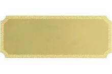 Štítok zlatý 62x25 mm