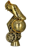 F264/G - Figúrka plastová futbal zlatá H-14 cm