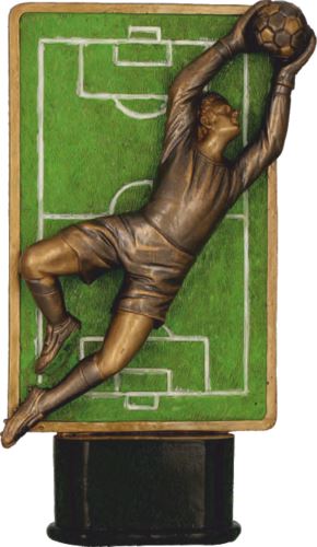 RFST3057/BR/GN - Figúrka odlievaná futbal H-23 cm