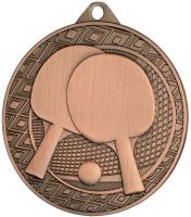 MMC4511/B - Medaila stolný tenis (pr.45 mm, hr.2 mm) bronz