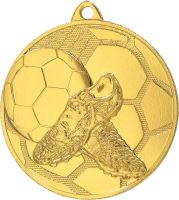 MMC28050/G - Medaila futbal (pr.50 mm, hr.2 mm) zlato