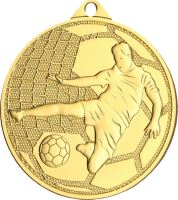 MMC4505/G - Medaila futbal (pr.45 mm, hr.2 mm) zlato
