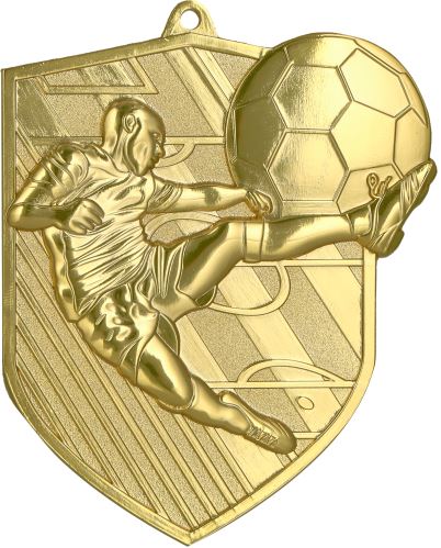 MD8049 - Medaila futbal (78x67 mm, hr.3 mm)