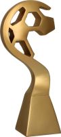 RP5010-23/G - Figúrka odlievaná futbal zlatá H-23 cm