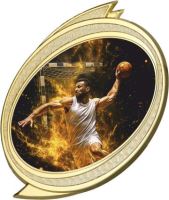 DISC/HAN - Figúrka plast. DISC hádzaná zlatá s potlačou H-11 cm