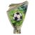 CREST/SOC1 - Figúrka plast. CREST futbal zlatá s potlačou H-10 cm